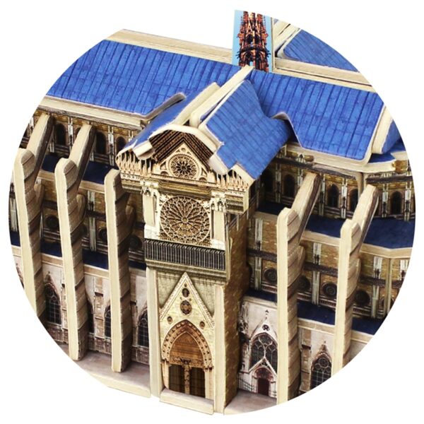 Robotime Memorable DIY 3D Wooden Notre Dame de Paris Puzzle Game Assembly Toy Gift for Children 2