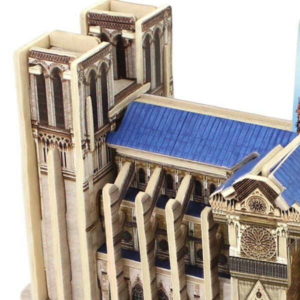 Robotime Memorable DIY 3D Wooden Notre Dame de Paris Puzzle Game Assembly Toy Gift for Children 3
