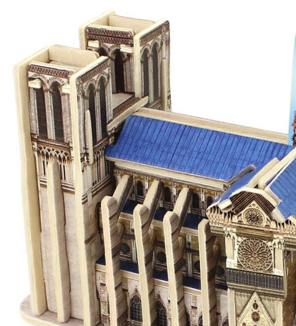 Robotime Memorable DIY 3D Wooden Notre Dame de Paris Puzzle Game Assembly Toy Gift for Children 3