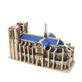DIY 3D Wooden Notre Dame de Paris Puzzle - image 1