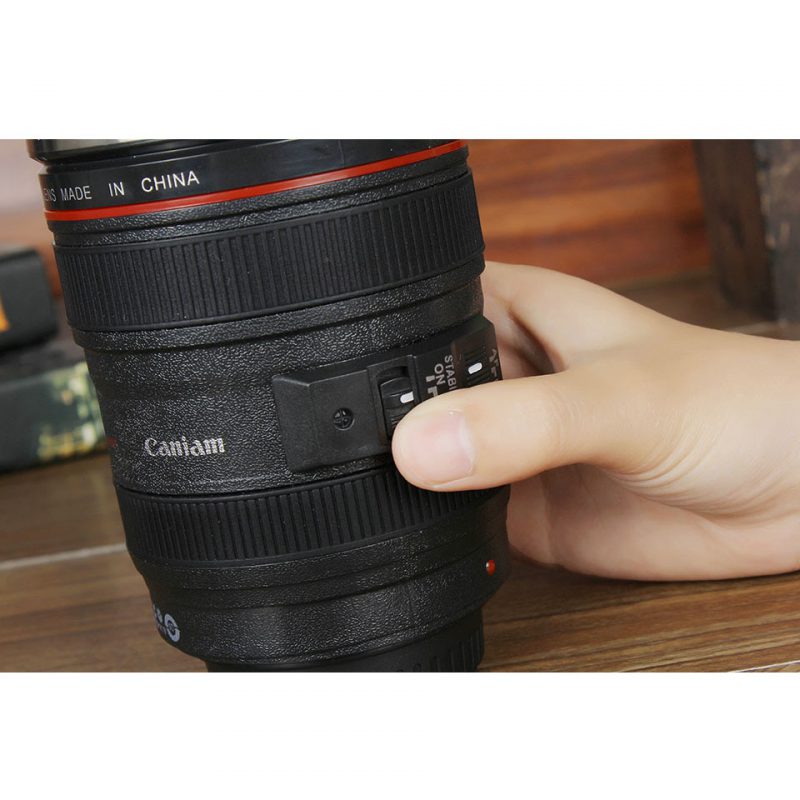 Self Stirring Camera Lens Coffee Mug JOOPZY
