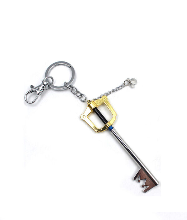 Wellcomics Game Kingdom Hearts Sora Key Keyblade Paopu Fruit Weapon Gold Metal Handmade Pendant Keychain Keyring 1 1 1