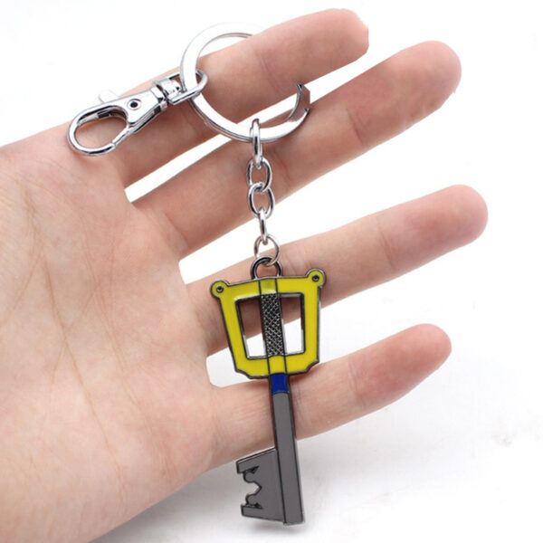 Wellcomics Game Kingdom Hearts Sora Key Keyblade Paopu Fruit Weapon Gold Metal Handmade Pendant Keychain Keyring 1 1.jpg 640x640 1 1