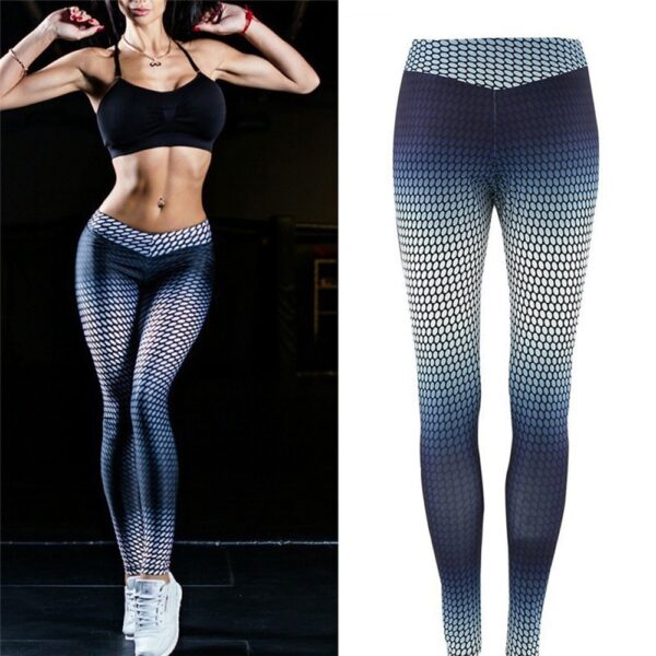 Yoga Pants Women Unique Printed Polka dot Fitness Leggings Sports Running Leggings Sexy Push Up Gym