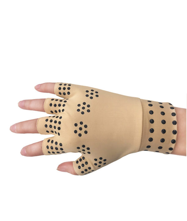 1 Pair Magnetic Therapy Fingerless Gloves Arthritis Pain Relief Heal Joints Braces Supports Health Care Tool 10