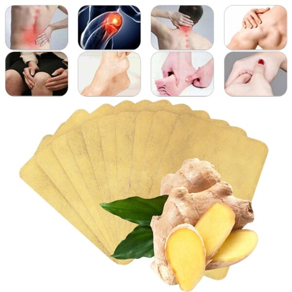 10pcs Lot Ginger Neck Back Pain Plaster Patch Body Warmer Sticker Self Heating 12h Patch Winter 4