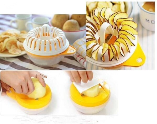 1PC Microwave DIY Potato Chips Maker Kitchen Gadgets Cooking Cook Healthy Home low calories Kitchen Tools 4