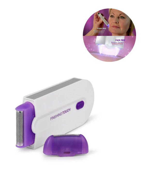 2 Yn 1 Epilator Finishing Touch Haarferwider Haarferwidering Instant Pain Free Lasersensorljocht