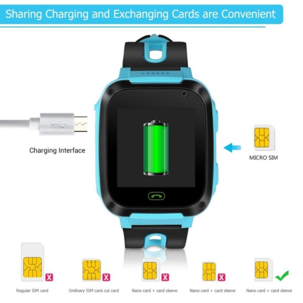 2019 Smart Watch Micro SIM Card Call Tracker Child Camera Anti lost Position Alarm Smart Watch 2