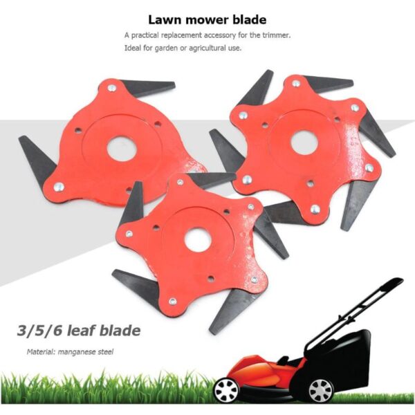 3T 5T ​​6T Garden Lawn Mower Blade Manganese Steel Grass Trimmer Brush Cutter Ulo 1