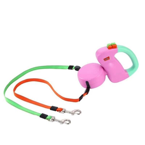 ABS Automatic Retractable Traction Rope nga May Duha ka Ulo nga Ccreative Dog Leash Dog Chain Pet Supplies dog 4