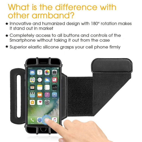 AHHROOU Sports Armband Case for iPhone X 8 7 8 Plus 7 Plus Universal Wrist Running 1