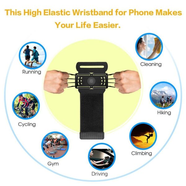 AHHROOU Sports Armband Case alang sa iPhone X 8 7 8 Plus 7 Plus Universal Wrist Running 3