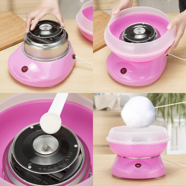 ANIMORE Electric DIY Sweet Cotton Candy Maker Marshmallow Machine MINI Portable Cotton Sugar Floss Machine JK 4