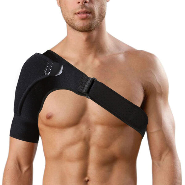 Adjustable Left Right Shoulder Support Bandage Protector Brace Joint Pain Injury Shoulder Strap Tennis Sport Training