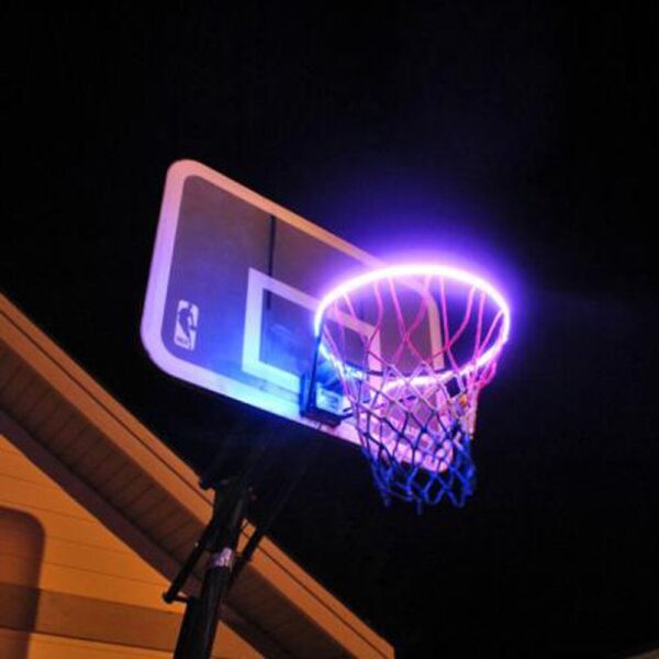 Aro de luz LED de baloncesto iluminado Borde de noche accesorios de tiro suministros para sa juegos