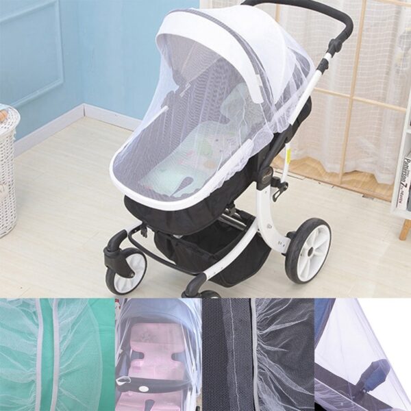 Breathable Mosquito Net For Outdoor Increase Large Encryption Stroller Net Full Cover Type Universal Pushchair Buggy 1