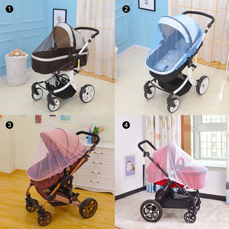 Universal Pram Mosquito Net Buggy Stroller Pushchair Bug Insect Car Seat MeshBWH 