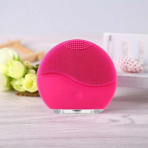 Electric Vibration Facial Cleansing Brush Skin Remove Blackhead Pore Cleanser Waterproof Silicone Face Massager 2