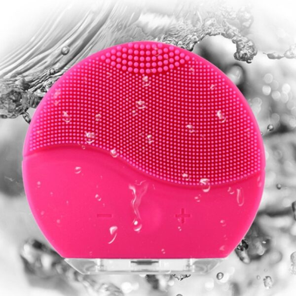 Electric Vibration Facial Cleansing Brush Skin Remove Blackhead Pore Cleanser Waterproof Silicone Face Massager 3