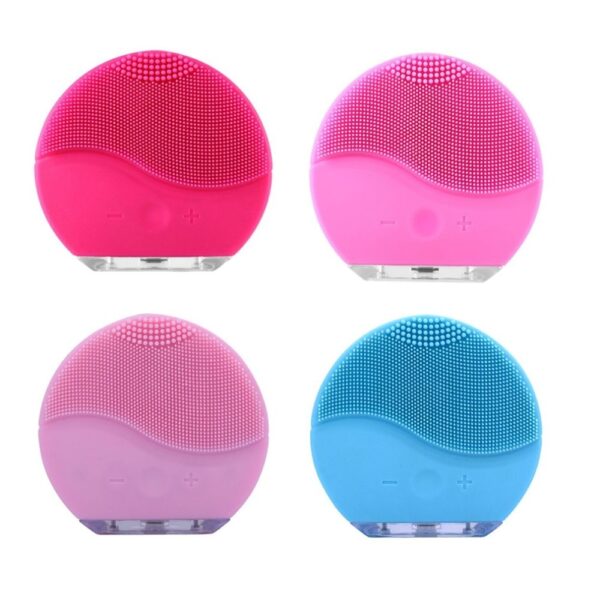 Electric Vibration Facial Cleansing Brush Skin Remove Blackhead Pore Cleanser Waterproof Silicone Face Massager 4