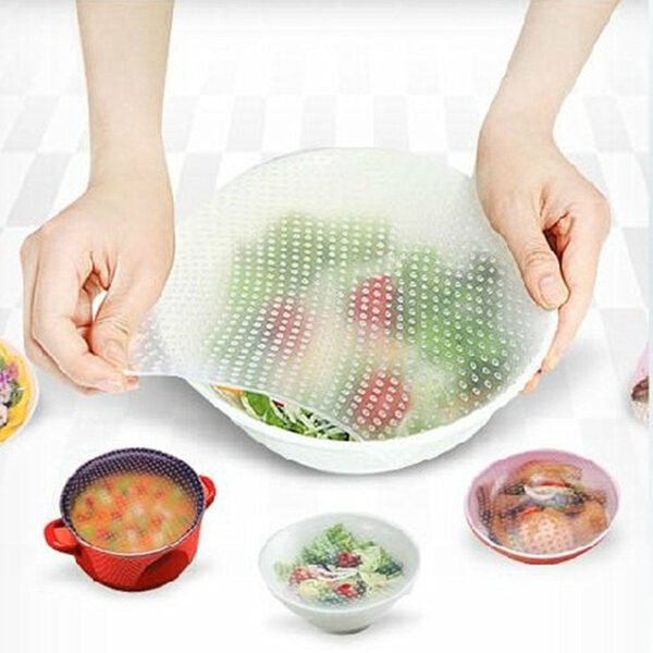 Household Clear Reusable Fresh Keeping Plastic Wrap
