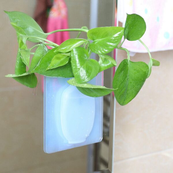 IALJ Top Coolnice Removable Silicone Wall Hanging Vase Bottle for Plant Flower Flower Vase Decoration Vase 3