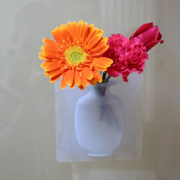 IALJ Top Coolnice Removable Silicone Wall Hanging Vase Bottle for Plant Flower Flower Vase Decoration Vase 4
