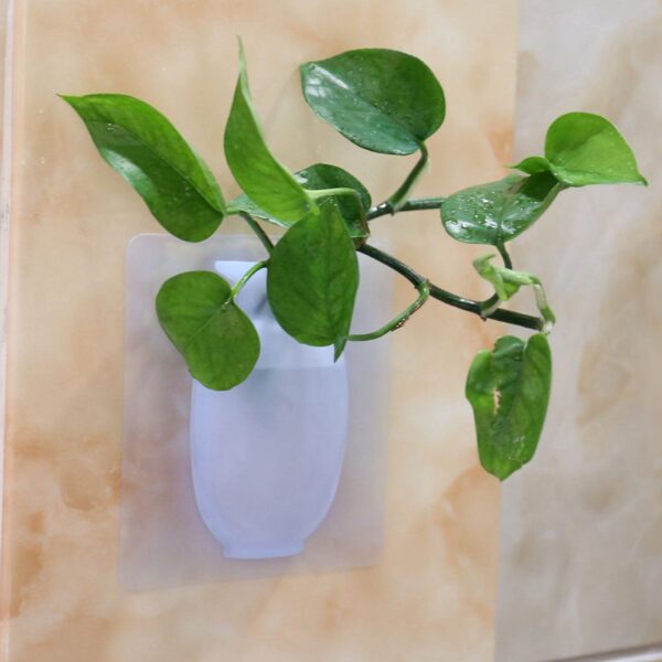IALJ Top Coolnice Removable Silicone Wall Hanging Vase Bottle for Plant Flower Flower Vase Decoration Vase 5