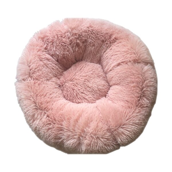Long Plush Super Soft Pet Bed Kennel Dog Round Cat Winter Warm Sleeping Bag Puppy Cushion 4