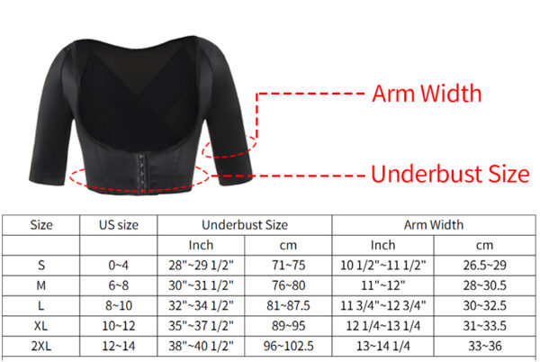 Miss Moly Invisible Arm Slimming Shaper Slimmer Chest Corrective Lifting Underwear plus size Shapewear Weight Loss 1 1