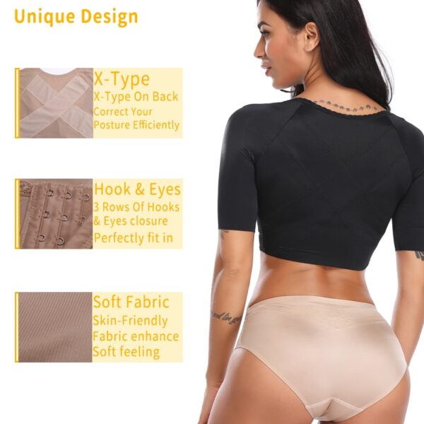 Miss Moly Invisible Arm Slimming Shaper Slimmer Chest Corrective Lifting Underwear plus size Shapewear Weight Loss 3