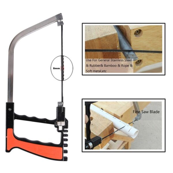 Multifunctional Handsaw Woodworking Universal Hand Saw Mini Hacksaw DIY Para sa Kahoy nga Plastic Sawing Glass Ceramic Tile 4