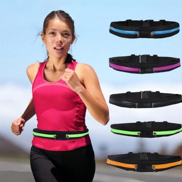 New Running Bag Waist Pocket Jogging Belt Sports Waterproof Travel Cycling Pack Bag Outdoor Phone anti 1