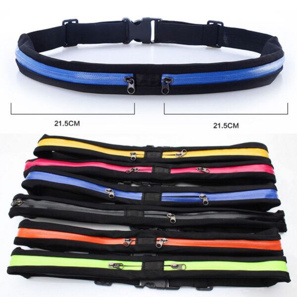 New Running Bag Waist Pocket Jogging Belt Sports Waterproof Travel Cycling Pack Bag Outdoor Phone anti 3