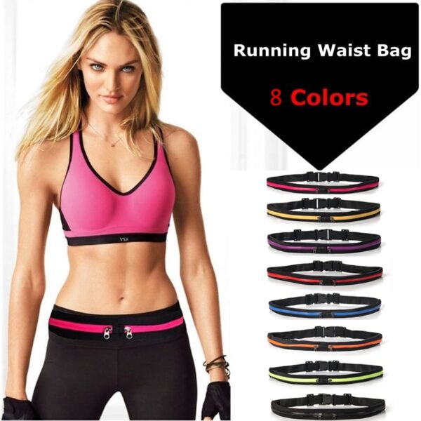 Bag-ong Running Bag Waist Pocket Jogging Belt Sports Waterproof Travel Cycling Pack Bag Outdoor Phone anti