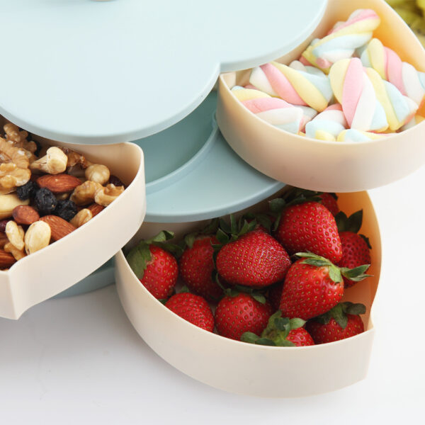 Newest Plastic Storage Box for Seeds Nuts Candy Dry Fruits Case Plum Type Lunch Container for 5