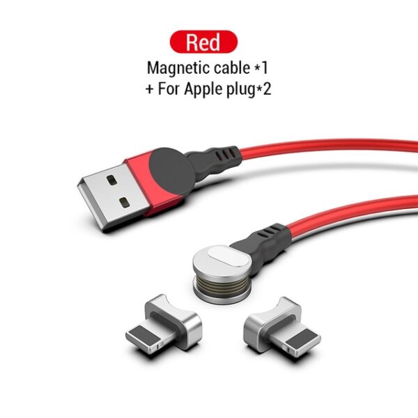 PZOZ Rotate 90 degree Magnetic USB Cable 5A Fast Charging USB C Charger Micro USB Type 10.jpg 640x640 10