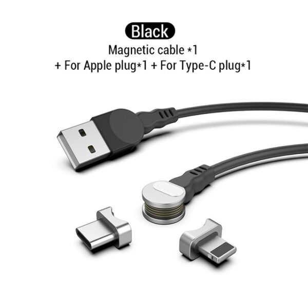 PZOZ Paikutin ang 90 degree Magnetic USB Cable 5A Mabilis na Pagsingil ng USB C Charger Micro USB Type 12..jpg 640x640 12