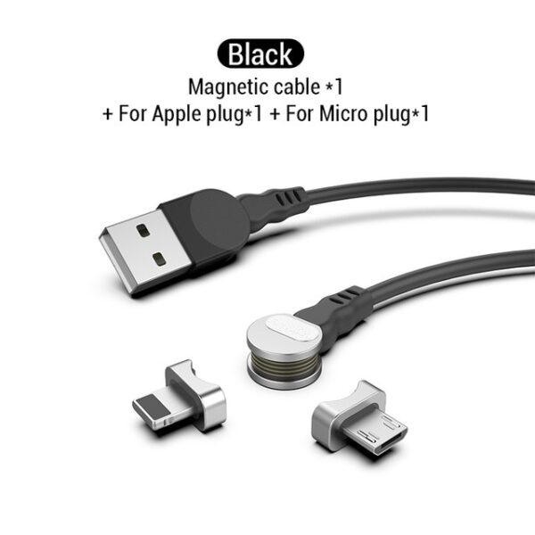 PZOZ Rotate 90 degree Magnetic USB Cable 5A Fast Charging USB C Charger Micro USB Type 14.jpg 640x640 14