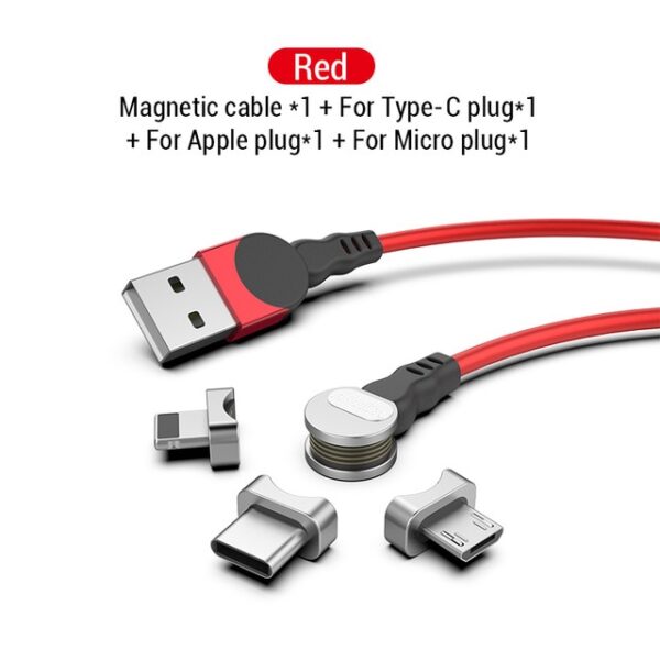 PZOZ Rotate 90 degree Magnetic USB Cable 5A Fast Charging USB C Charger Micro USB Type 19.jpg 640x640 19