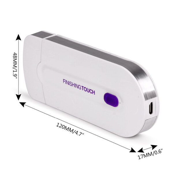Razor Epilator Rechargeable Finishing Touch Hair Remover Instant Pain Free Laser Sensor Light Safely Hair Removal 2