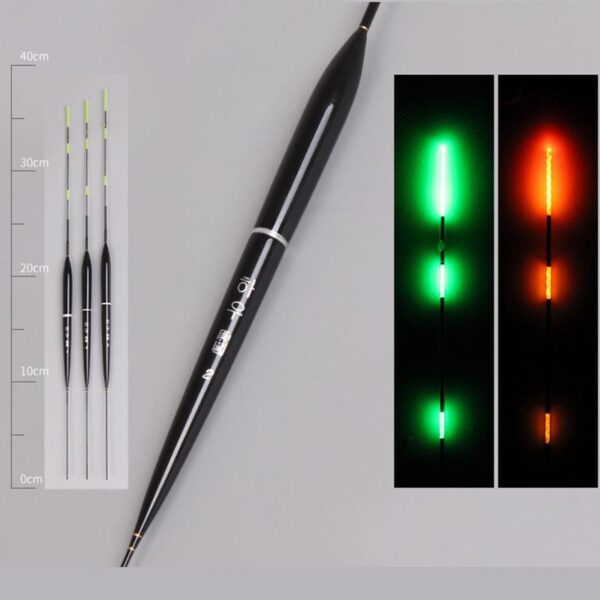 Smart Fishing Led Light Float Night Luminous Fishing Floats Automatically Remind Fishing Float With Button Battery 3