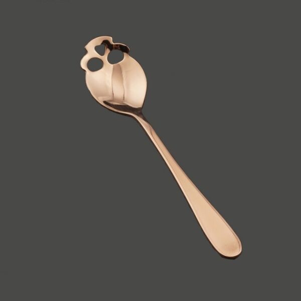 Stainless Skull Shape Coffee Spoon Ice Cream Tea Spoons Mga Gamit sa Kusina Pagkaon Drade Tea Coffee