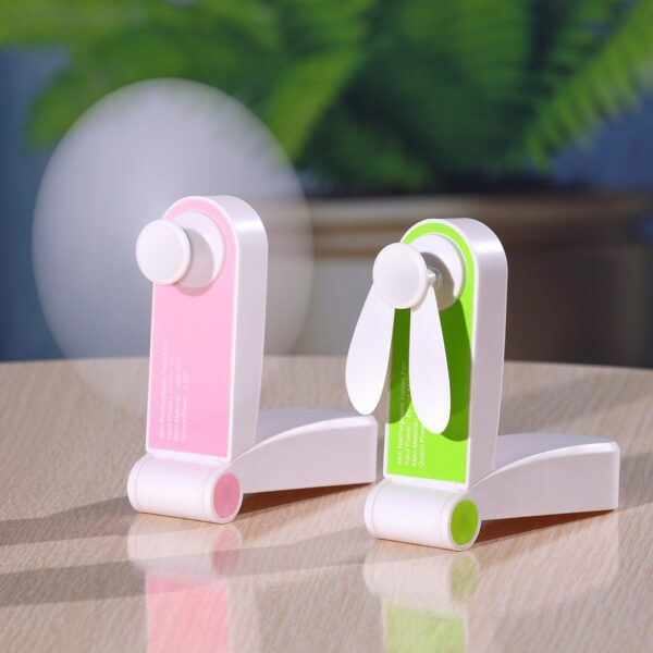 Usb Pocket Fold Fans Electric Portable Hold Small Fans Originality Small Household Electrical Appliances Desktop Electric 1