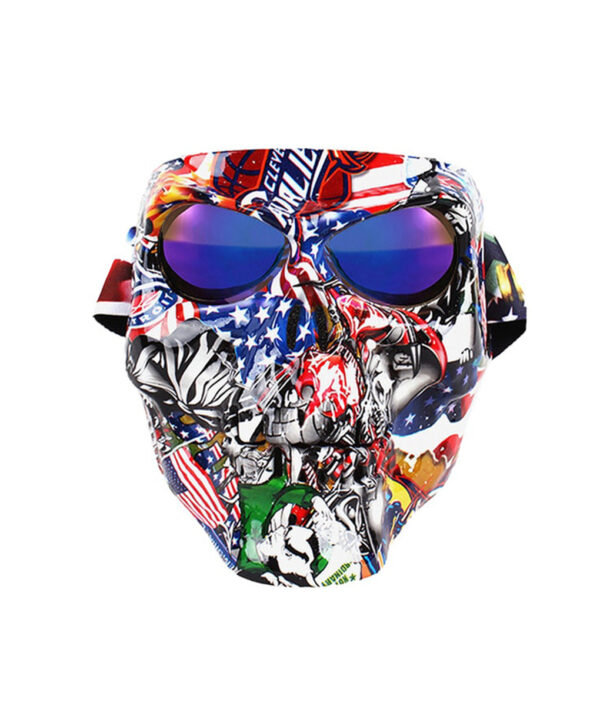 Magalasi a njinga yamoto ya Vintage Skull Detachable Modular Mask Motorcycle Goggles Mouth Sefa ya Motocross Magalasi a Moto Chipewa Magalasi 1 1.jpg 640x640 1 1