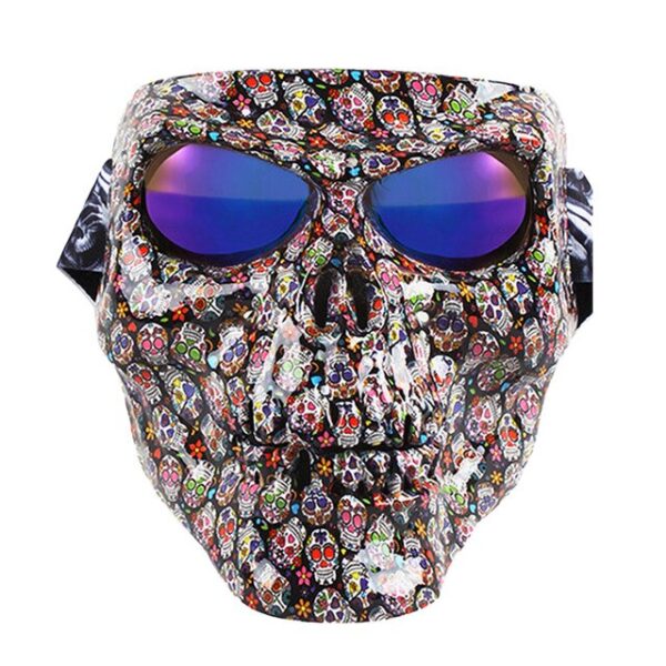 Vintage Skull mootooyinka Muraayadaha Modular Maska Baaskiilka Ookiyaale Afka shaandhaynta Motocross Muraayadaha Moto Helmet Glasses 5.jpg 640x640 5