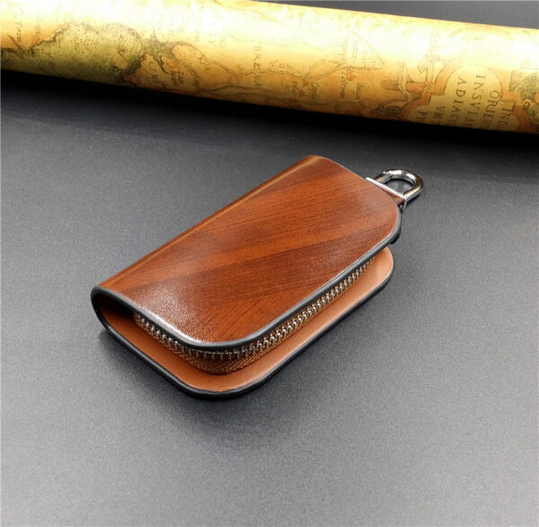 Uban sa Car Brand Genuine leather car key case wallet fashion cow leather brand car key holder 1