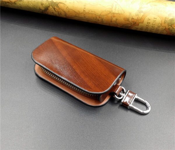 Uban sa Car Brand Genuine leather car key case wallet fashion cow leather brand car key holder 2