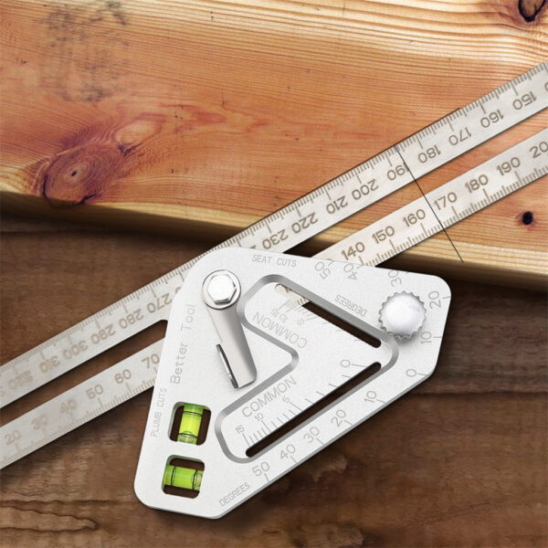 practical Roof Revolutionizing Carpentry Utensil Multi function Measuring Tool Angle Ruler protractor carpenter tools 15 5 1